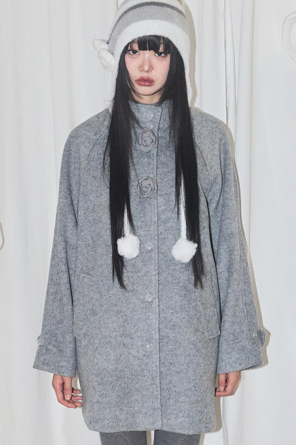 [12/09 예약발송] 플레르 하프 코트 그레이