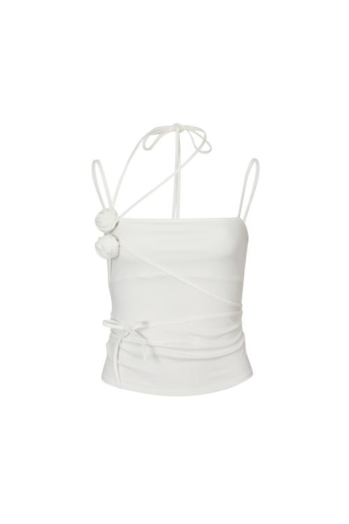 페인오어플레져(PAINORPLEASURE)  ROSE CORSAGE SLEEVELESS white - 사이즈 & 후기 | 무신사