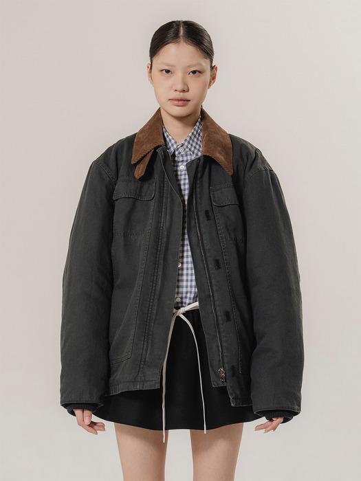 VINTAGE EFFECT OXFORD INSULATED OUTER