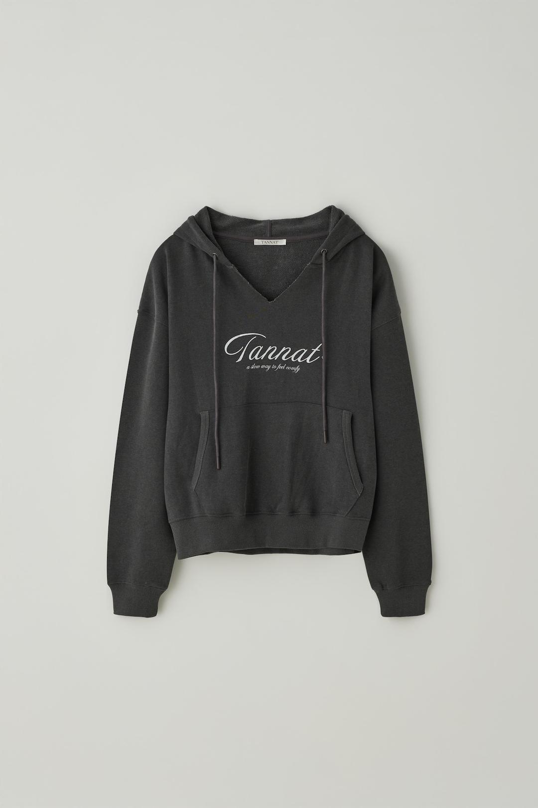 T/T Relaxed pullover hoodie (charcoal)