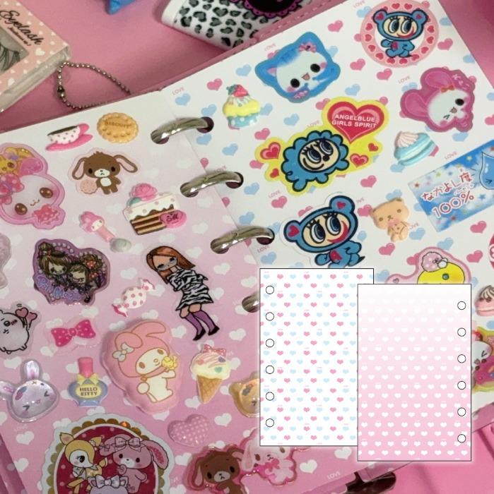 A7 퓨어 하트 이형지 속지 리필 (10장입)