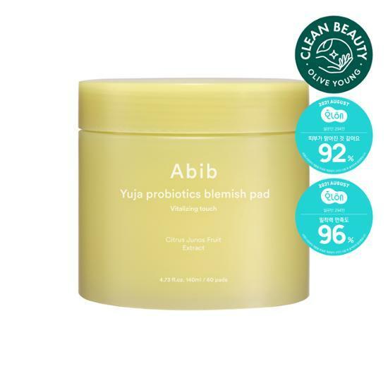 아비브 유자 프로바이오틱스 잡티 패드 바이탈라이징 터치 60매