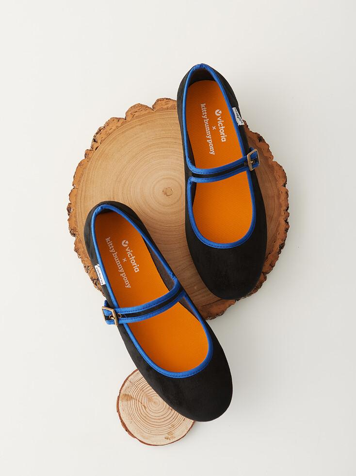 [빅토리아슈즈 x 키티버니포니] 오다 메리제인 유니벌스 (1049905-NEGRO)