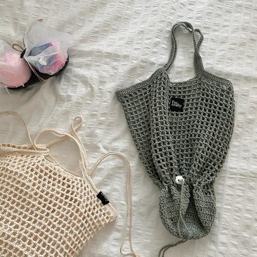 코바늘 네트백 폴더블 마켓백 DIY 가방뜨기 패키지