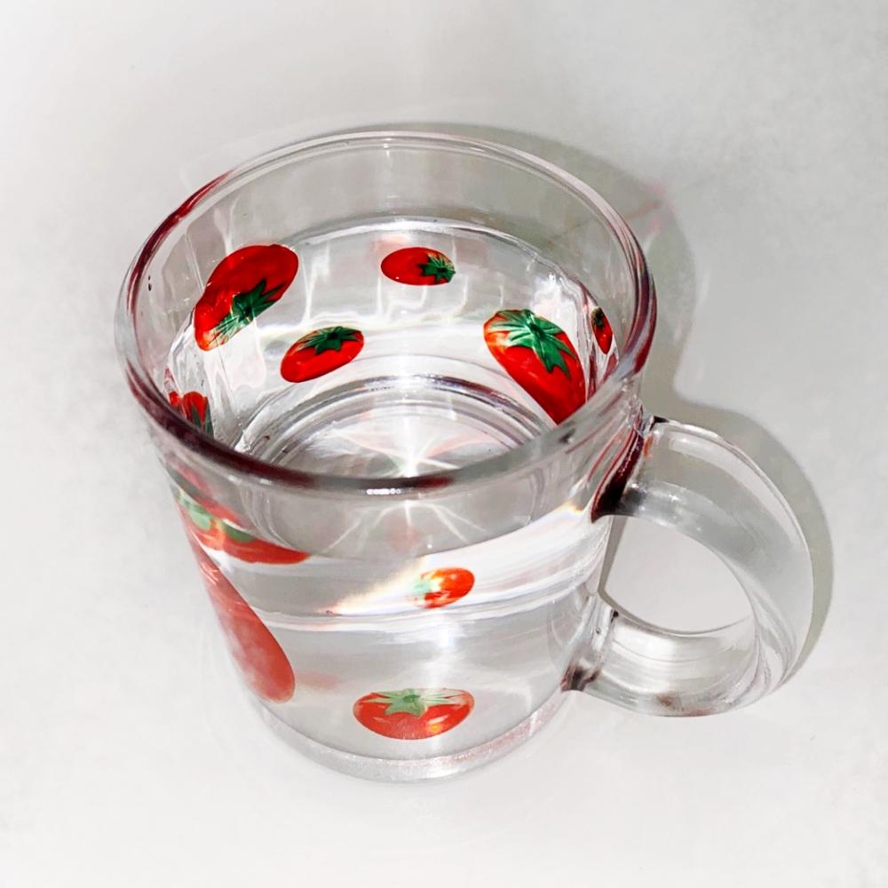 Toy tomato glass mug (gloss)