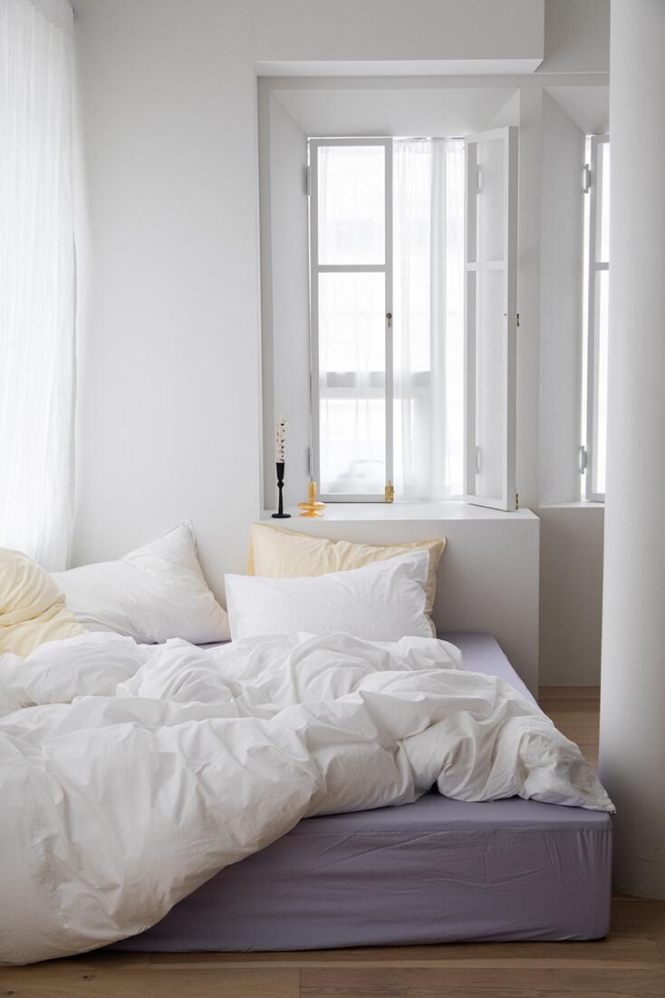 80수 TOUCHED DUVET COVER SET_ Core white S/SS