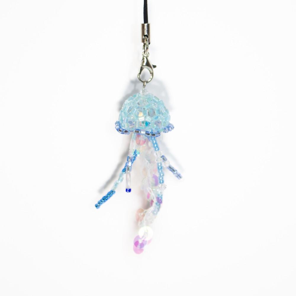마스마스 비즈 해파리 beaded jellyfish keychain