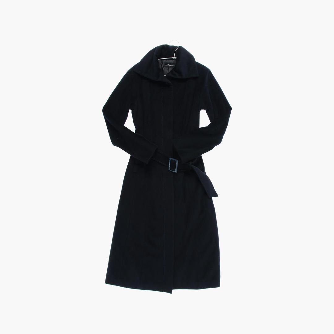 울 모직 롱 코트 여자 M