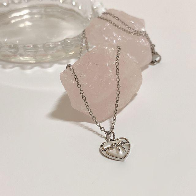 [🐰제작제품] 하트리본 선물 목걸이