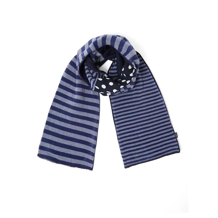 Patchwork muffler_navy