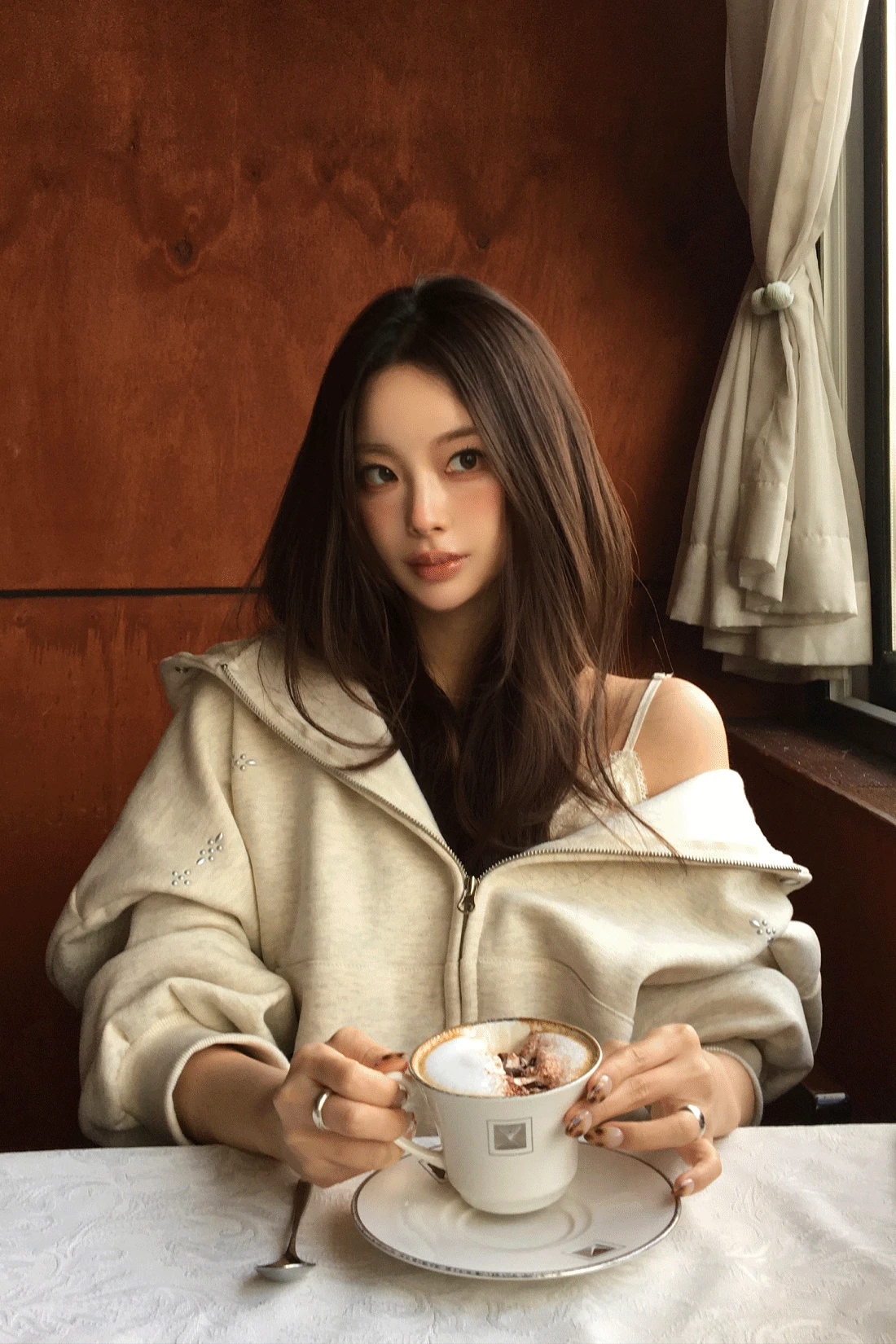 [26ss/문의폭주] 테티 오버핏 후드 집업 - 4color