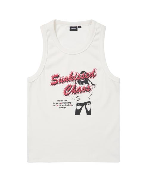 Sunkissed Sleeveless (White)