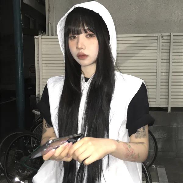 렉티 나일론 후드 조끼 자켓 (3color)
