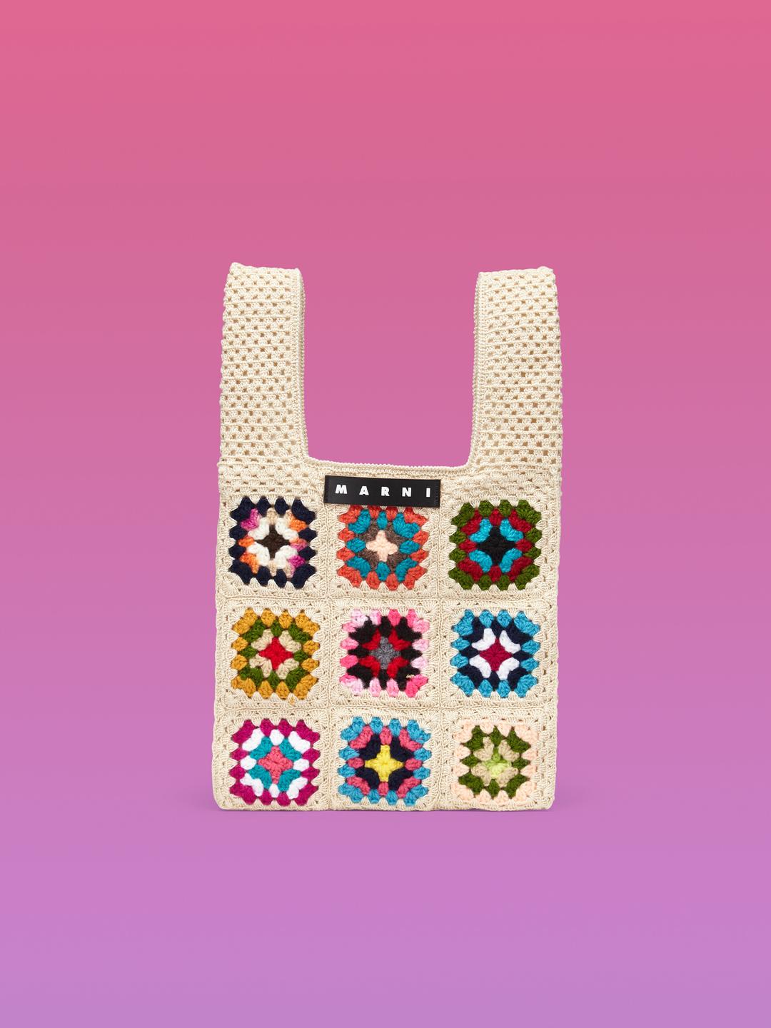 MARNI MARKET 마르니 마켓 화이트 크로셰 FISH 백