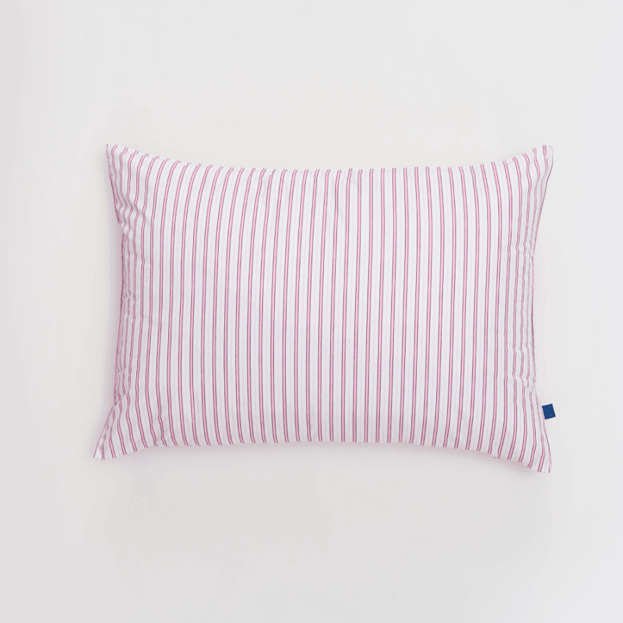 PK100 핑크 비즈스트라이프 베개커버 (알러지케어)
