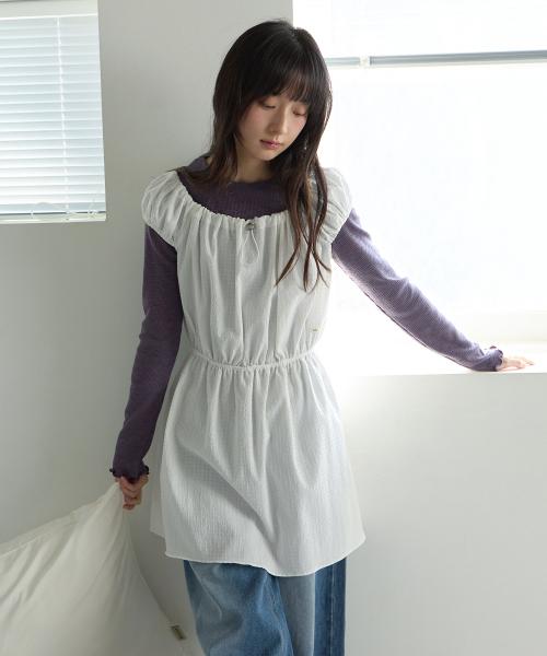 W STRING ONE-PIECE [IVORY]