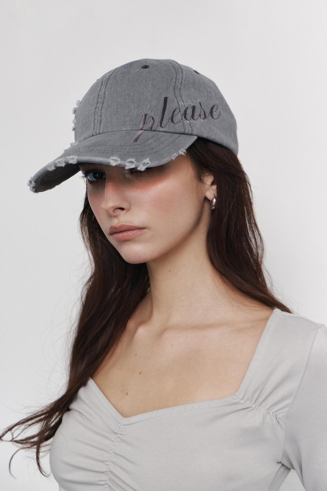 Ran distressed cap (Grey)