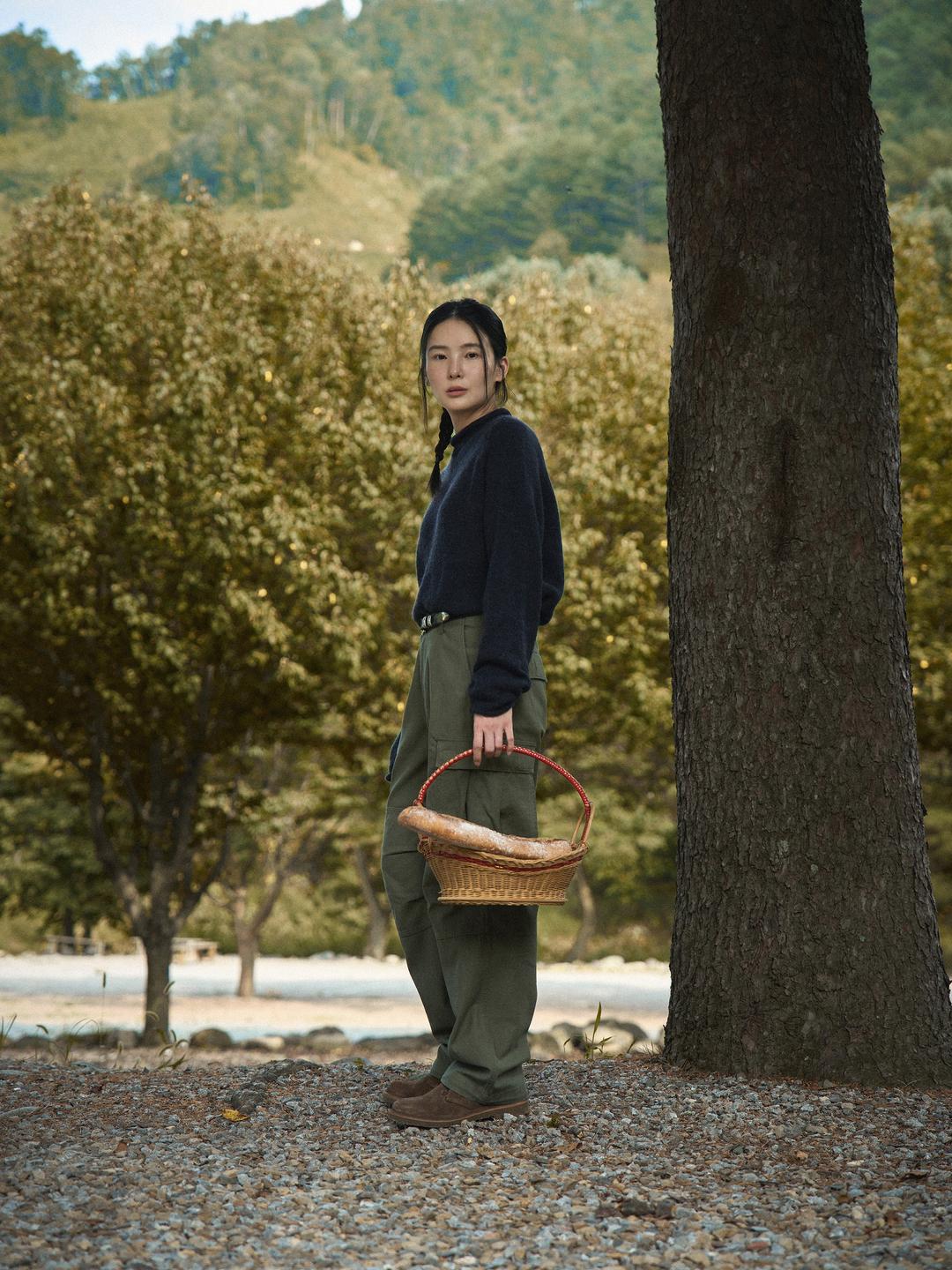 EASE WASHED CARGO PANTS [ Washed Khaki ]