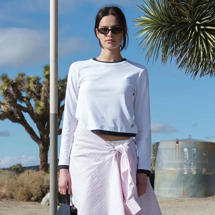 ORGANIC SILKET LAYERED T-SHIRT_WHITE_LC251TS05WH