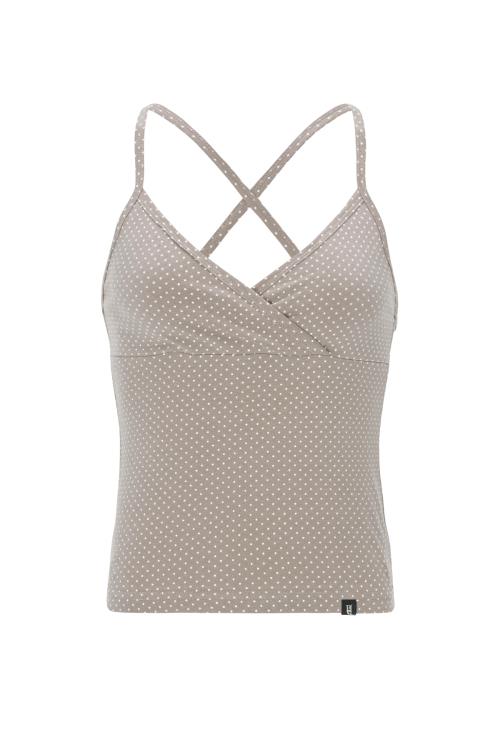 DOT CAMISOLE-BEIGE