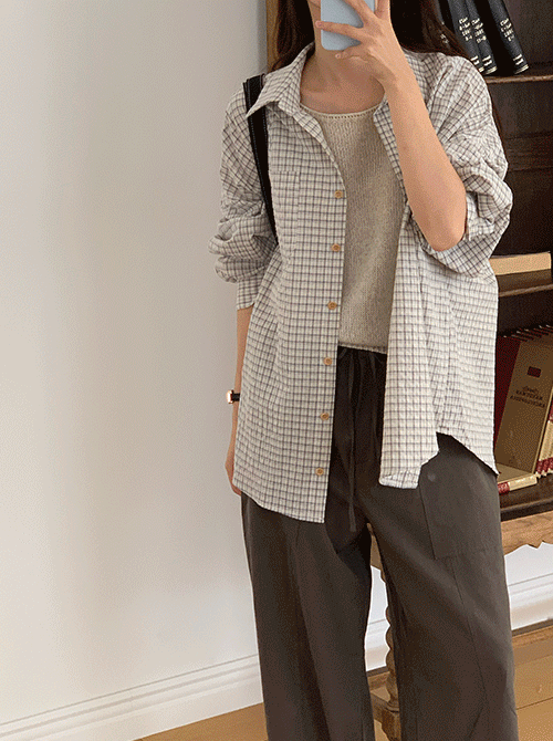 콜린 체크 루즈 셔츠 (nb)