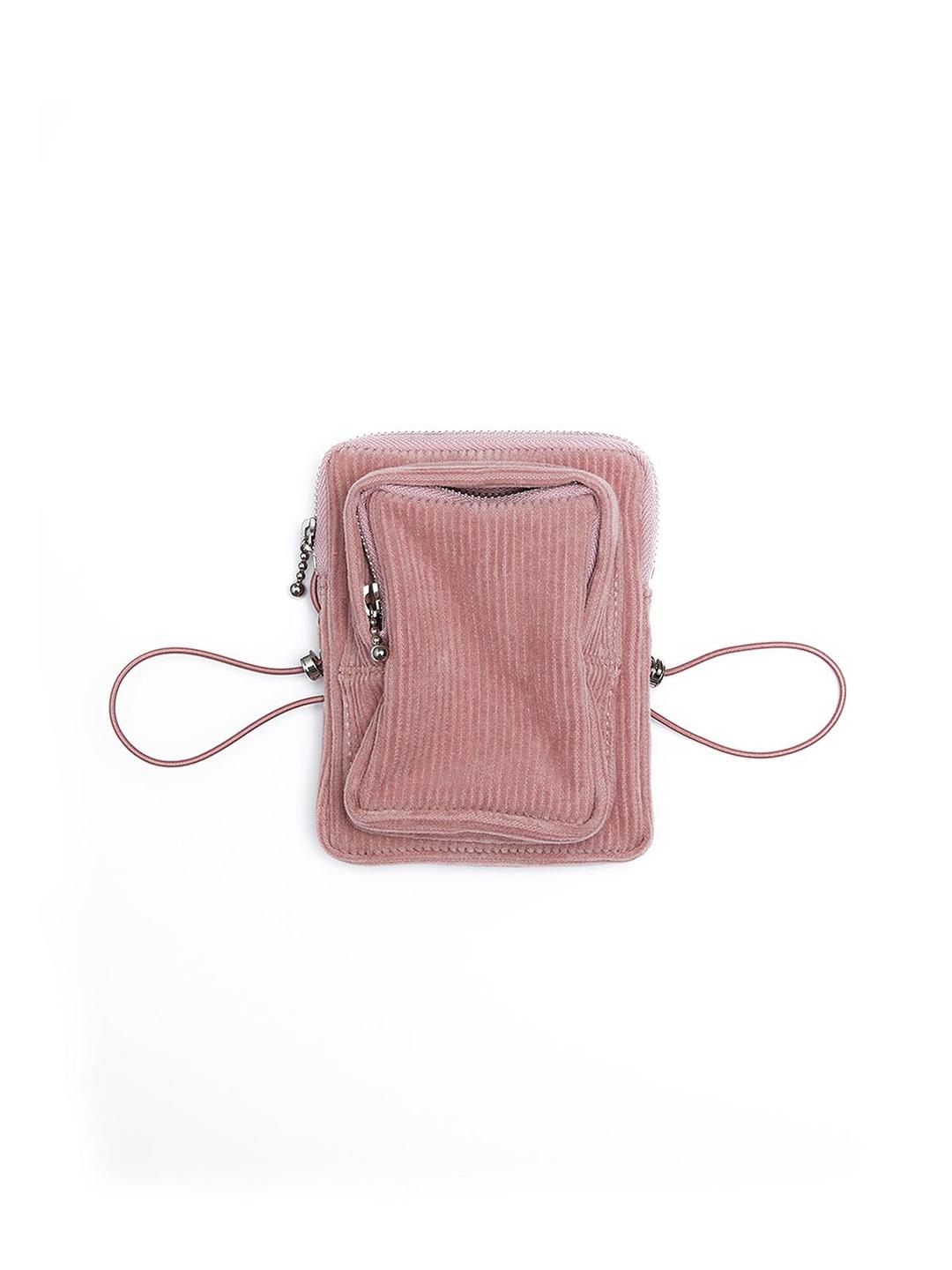 Corduroy Mini Bag Pink