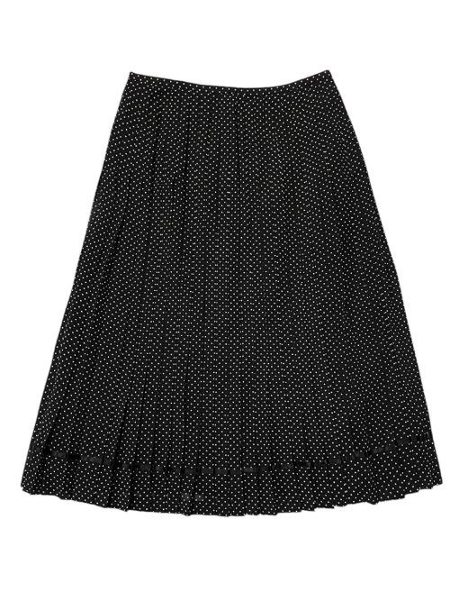 dot pattern pleats skirt