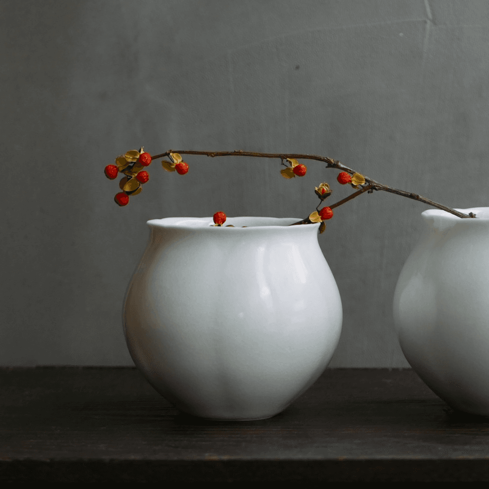 설백자 백작약 퇴수기 _ 신경희 도예