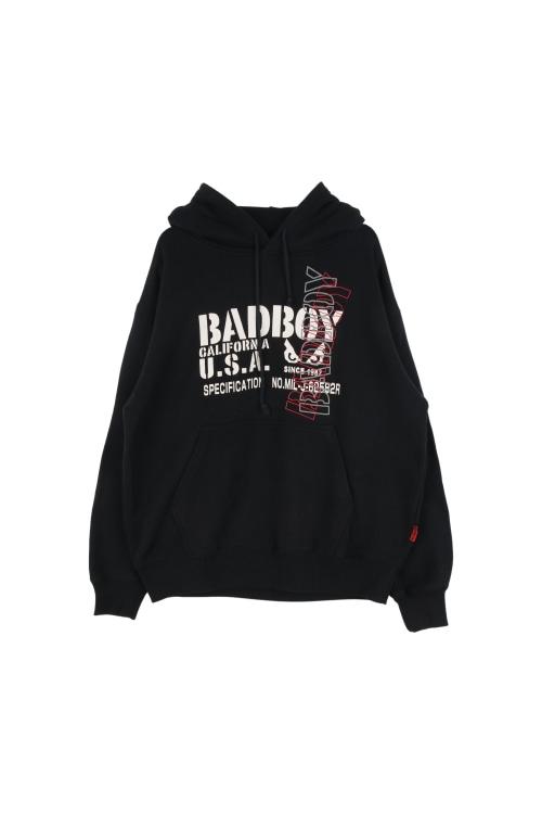 BAD BOY (Man - L) 폴리 코튼 빅로고 긴팔 후드티