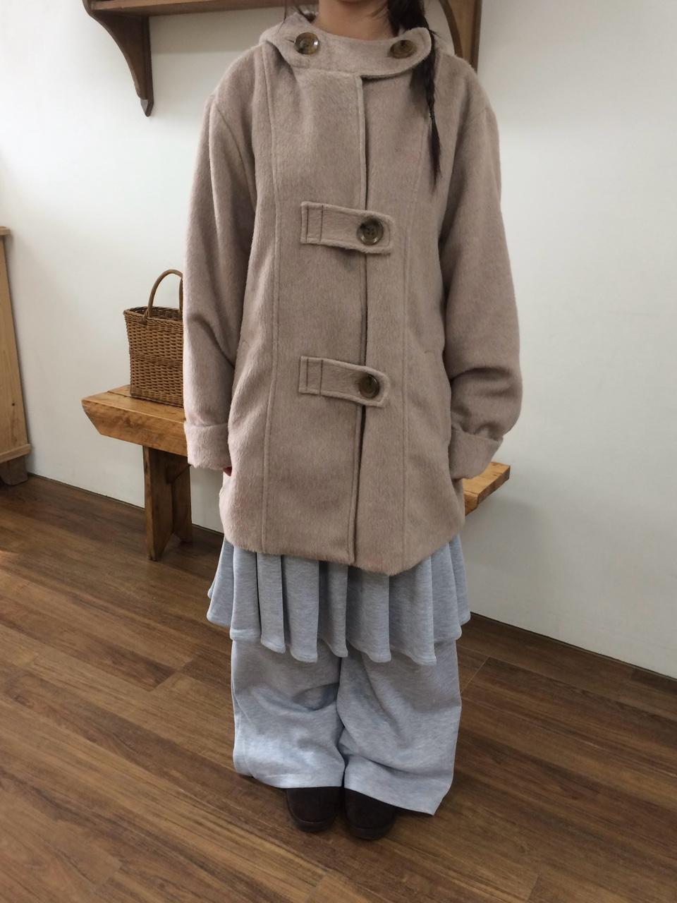 발마칸 후드 코트 (2 color)