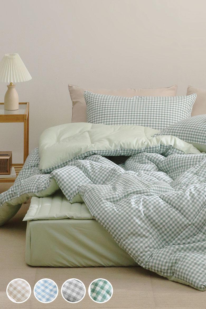 인디체크 순면 100% 차렵이불 - 4컬러 [S/SS,Q]