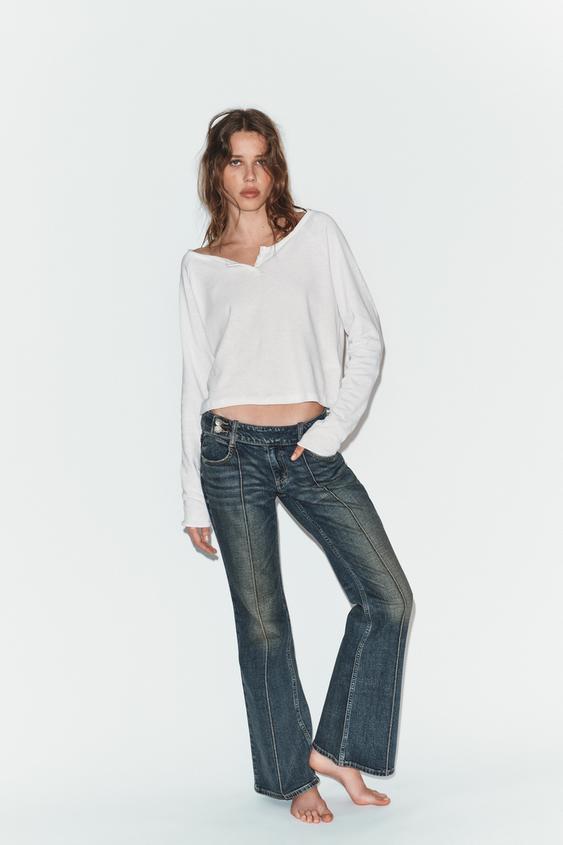 TRF LOW-RISE BOOTCUT JEANS