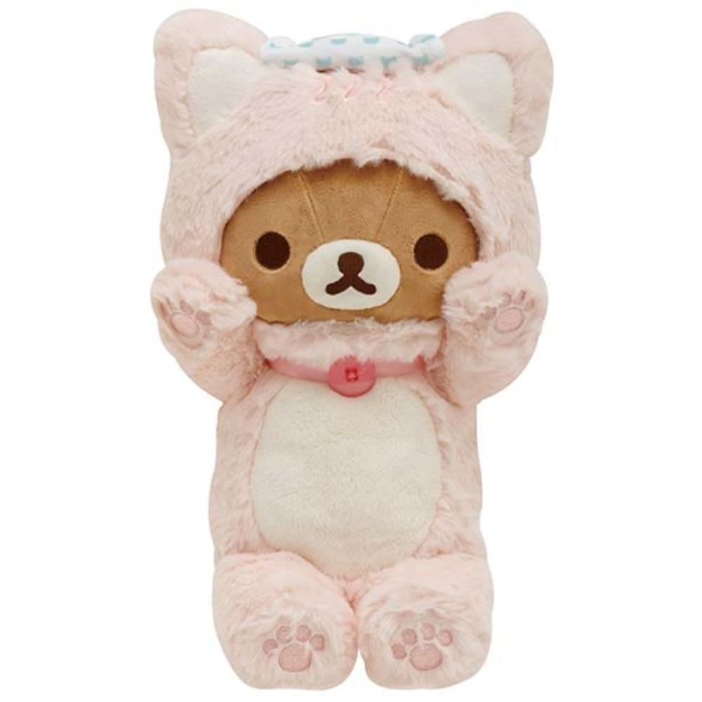 San-X 리락쿠마 고양이 목욕탕 오유냐 미즈냐 놀아줘 고양이 인형 코리락쿠마