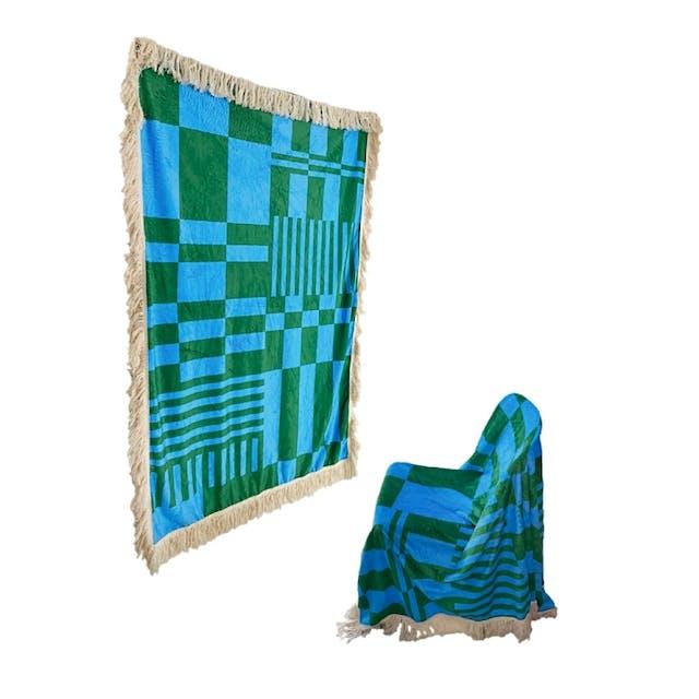 Checker ripe blanket (Blue&Green)
