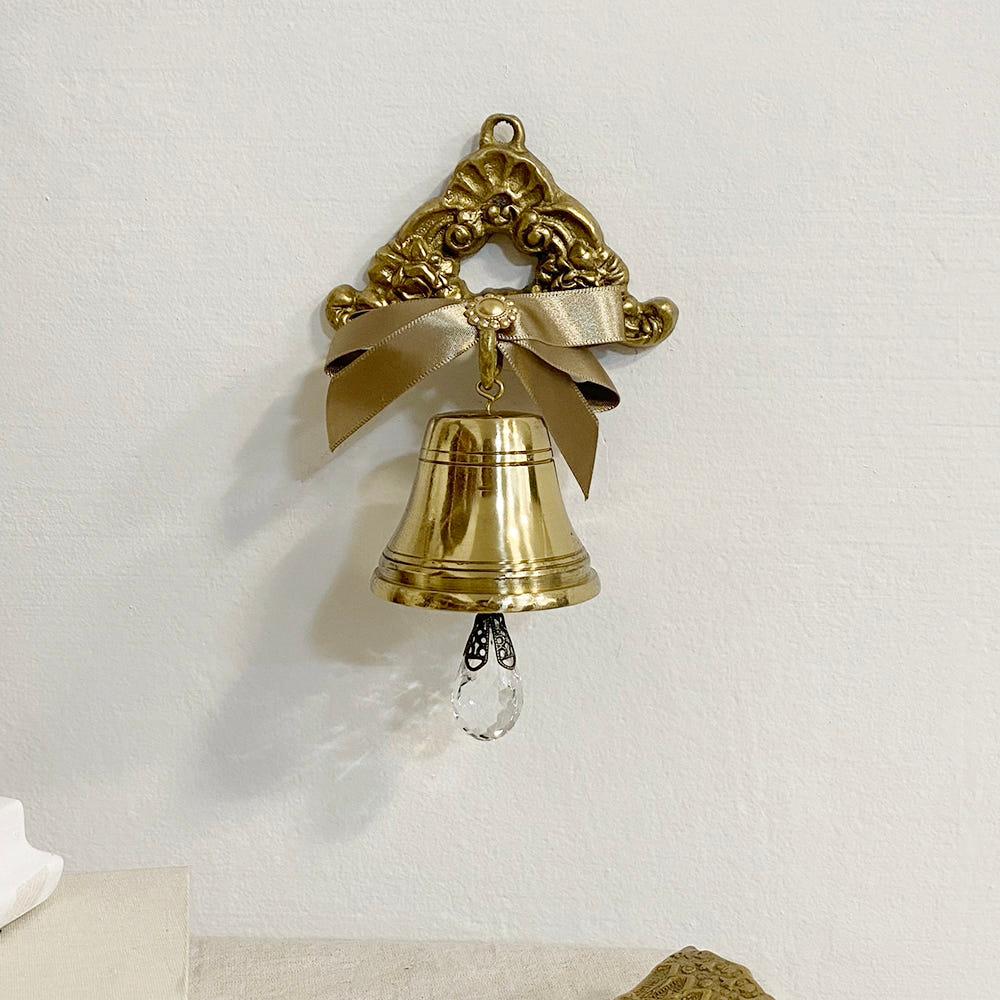 앤틱 리본 현관종 문 풍경종 자석 황동 신주 도어벨