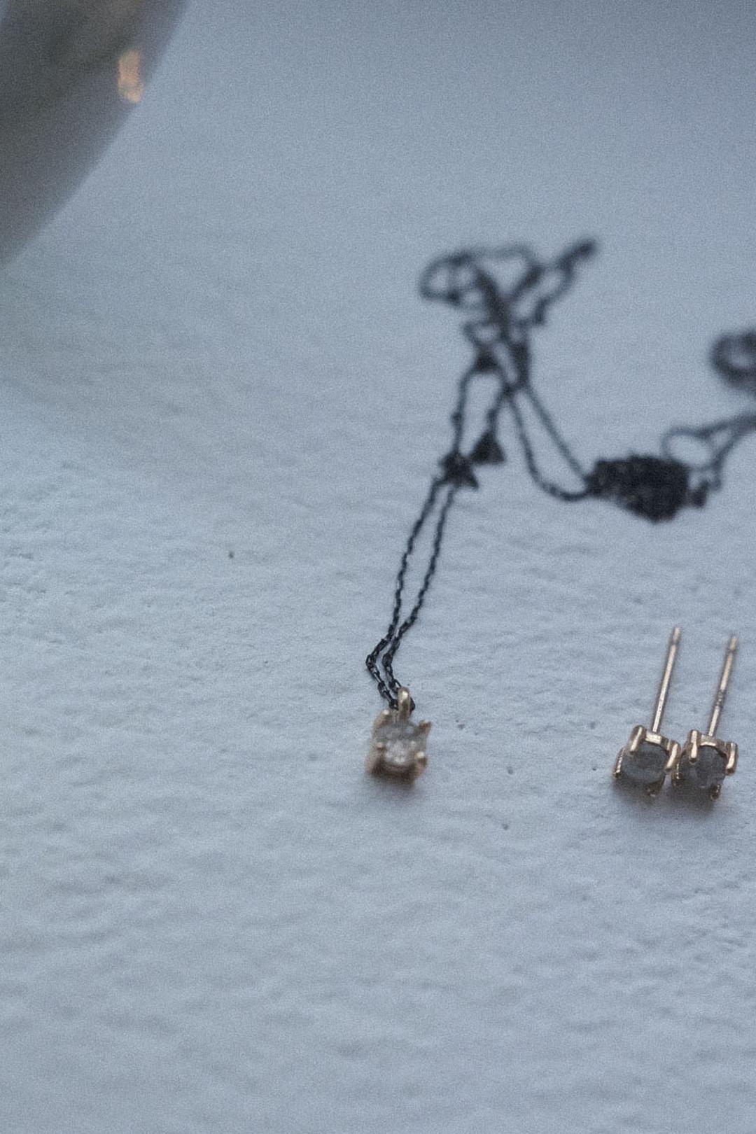 diamond set (necklace / earring)