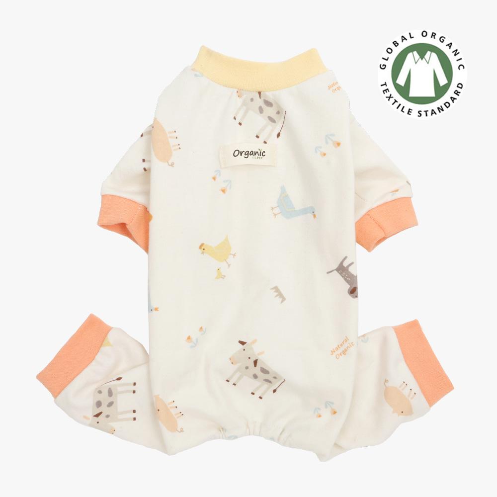 오가닉 베베쥬 내복 (오렌지)