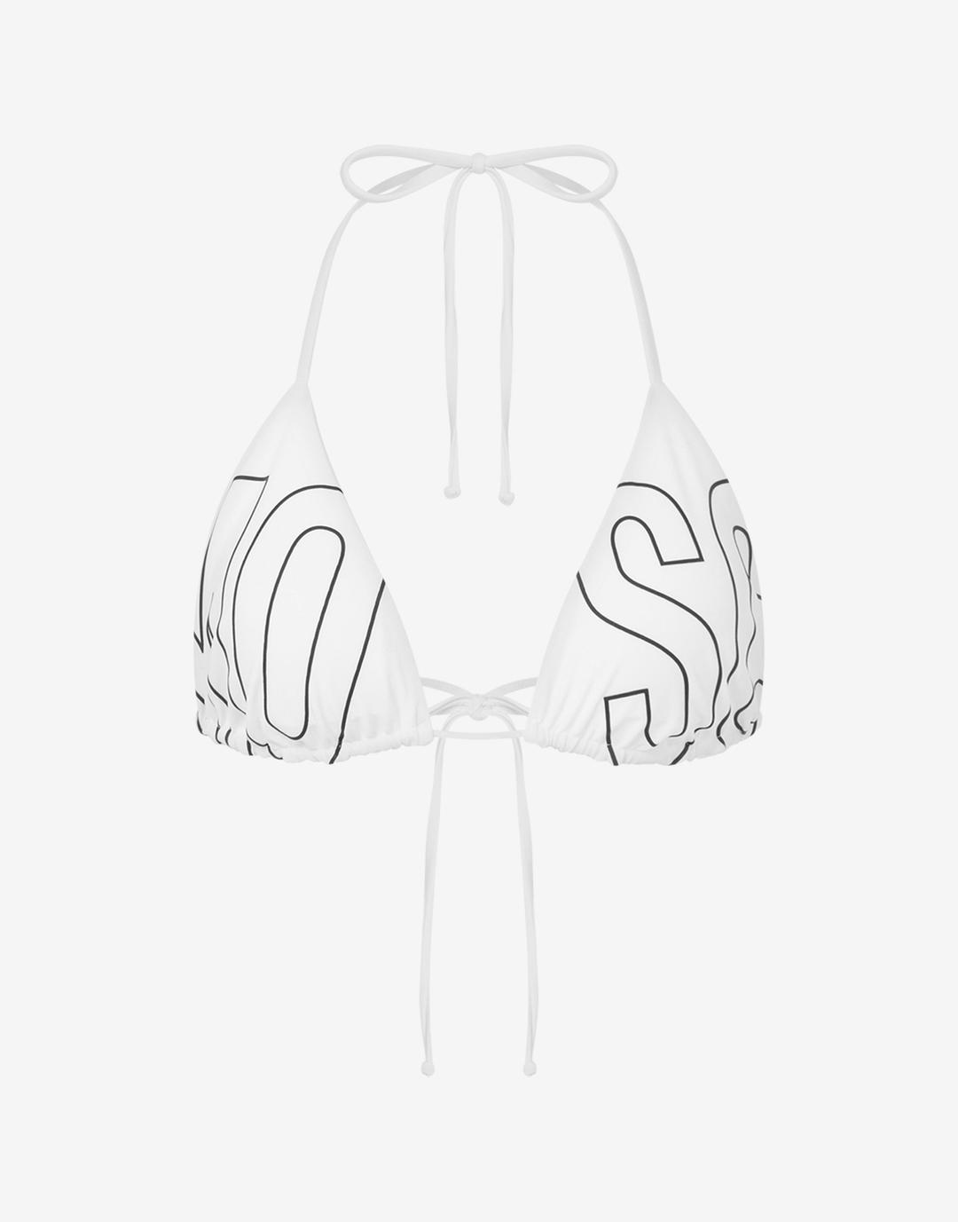 Rubber Logo Triangle Bikini Top | Shop Online