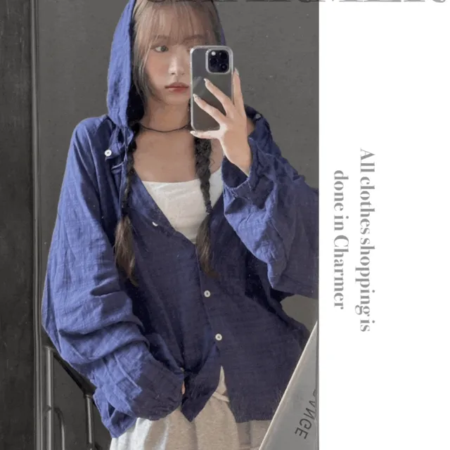 [레전드핏]넵 루즈 체크 후드 셔츠