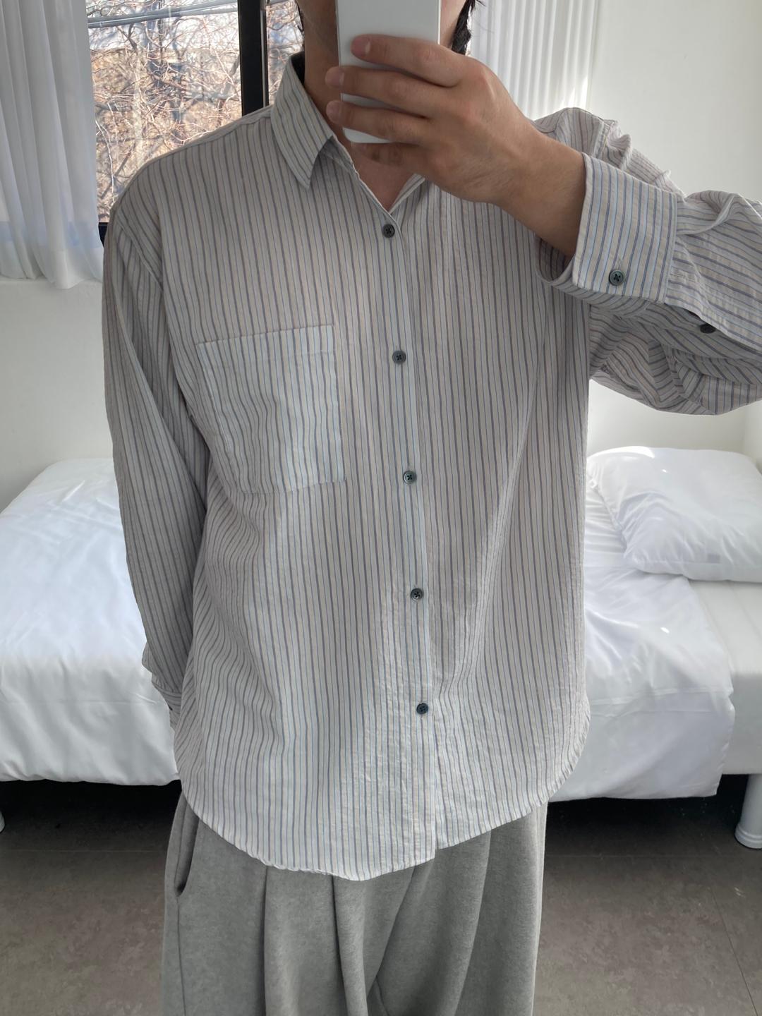 prestige stripe shirts (3color)