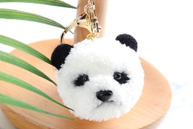 털실 폼폼이 판다 키링만들기 입문 DIY 폼폼이인형