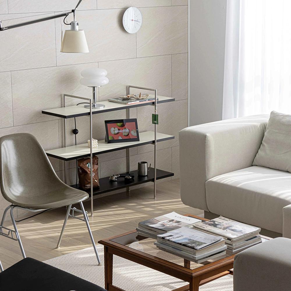 미니멀 거실 복도 가구 3단 수납장