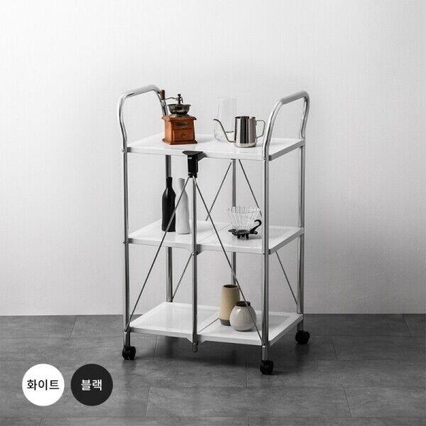 쉽게 접는 이동식 트롤리 선반형 (INP1179)