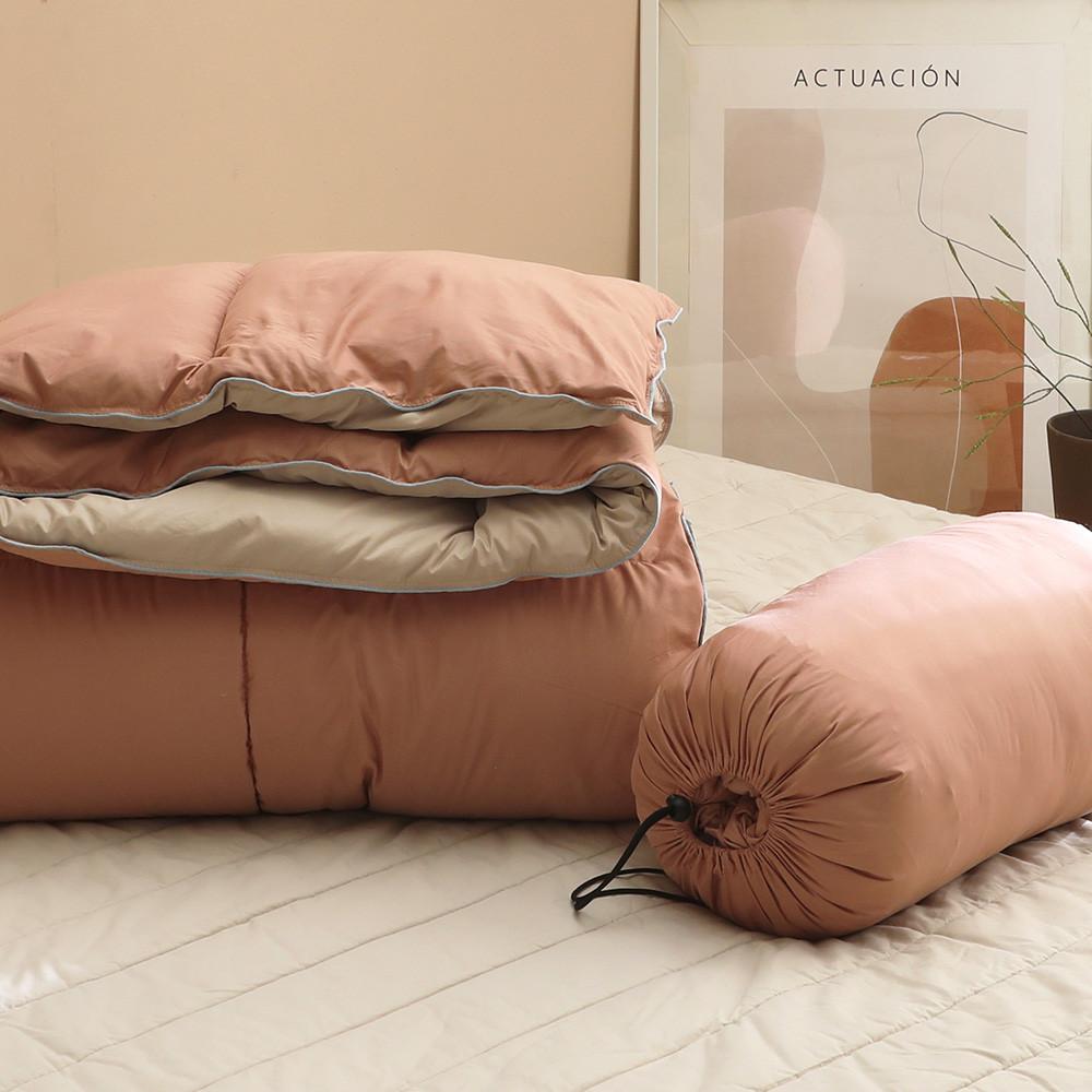 [올리비아데코] 투웨이 자가발열 양면 차렵이불S/Q 차박/캠핑이불/이불솜 등 -4컬러