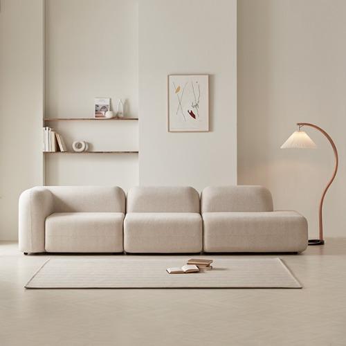 무아르(moiré)패브릭 모듈 4인 소파 D 세트