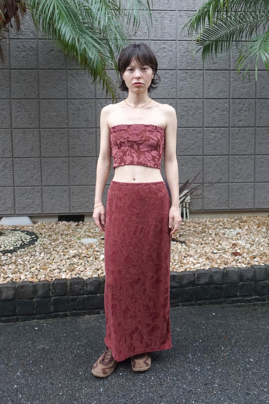 Hove Long Skirt_Wine