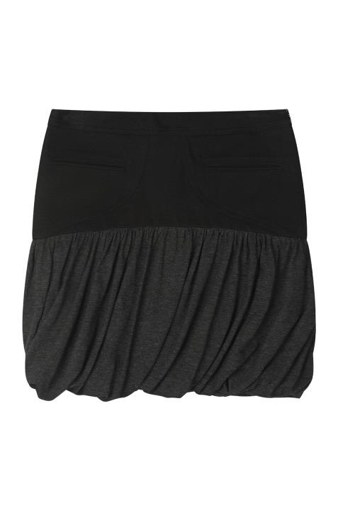 Hybrid Twist Miniskirt, Onyx