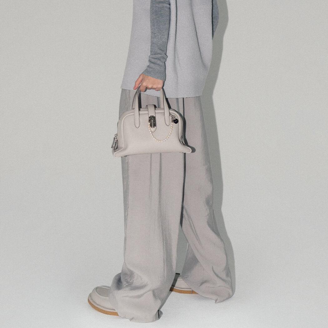 Toque tote S (토크 토트 스몰) Light beige