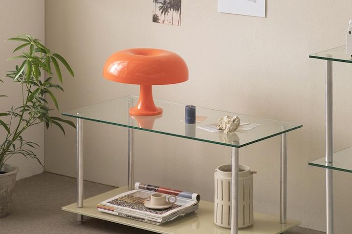 브리즈 팝&퓨어 2단 강화유리 선반장/ 모듈가구/장식장 (3size)