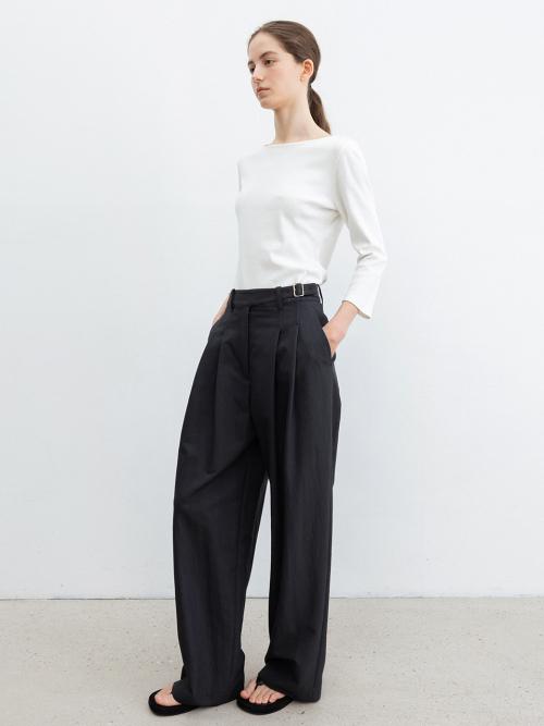 Gurkha Tuck Pants_Charcoal